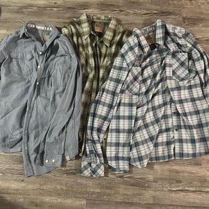 Lot of 3 button down 5.11 shirts size large